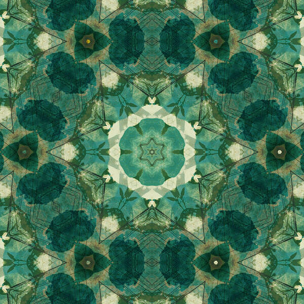 Ricki Mountain Poster featuring the mixed media Pattern and Optics Art #148 by Ricki Mountain