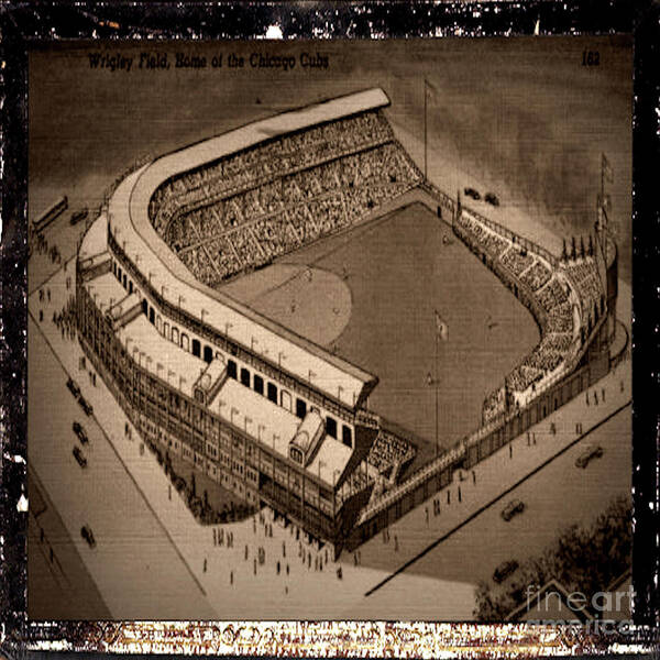Wrigley Field Beautiful  5 x 7 Baseball Stadium Postcard - Chicago Cubs 
