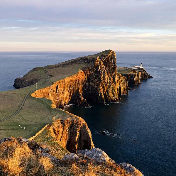 Neist Point Poster featuring the photograph Neist Point Lighthouse #2 by Stephen Taylor