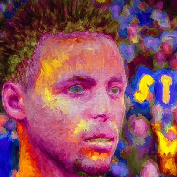 Art Poster featuring the photograph #stephcurry #curry #goldenstatewarriors #2 by David Haskett II