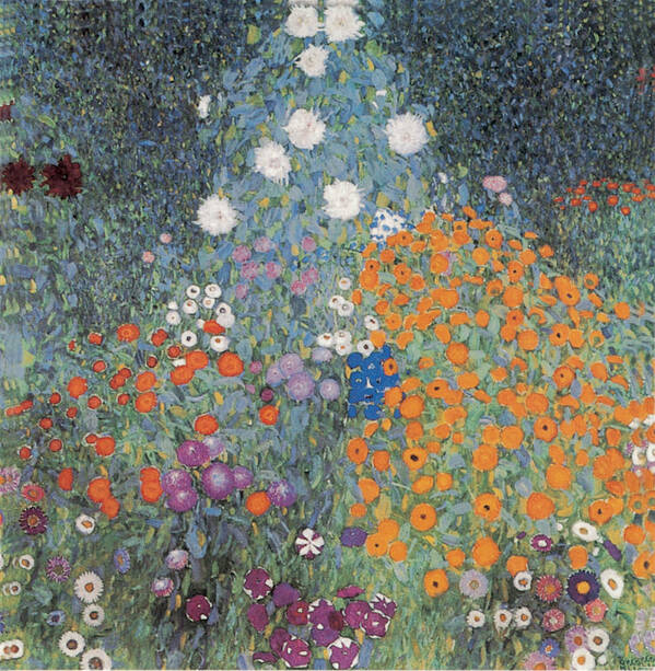 Flower Garden Poster featuring the photograph Flower Garden #6 by Gustav Klimt