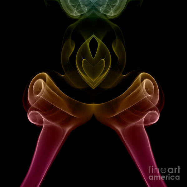 Abstract Poster featuring the photograph smoke XIX #6 by Joerg Lingnau