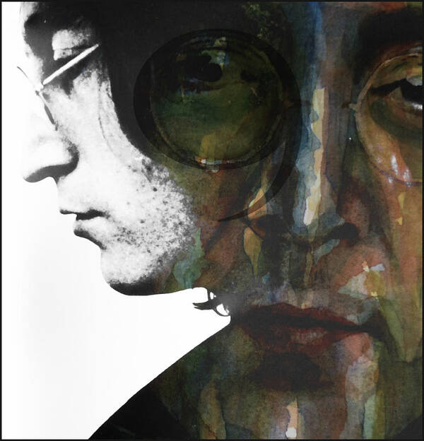 John Lennon Poster featuring the mixed media #9 Dream #9 by Paul Lovering