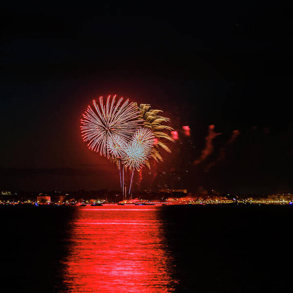 Anniversary Poster featuring the photograph Fireworks #9 by SAURAVphoto Online Store