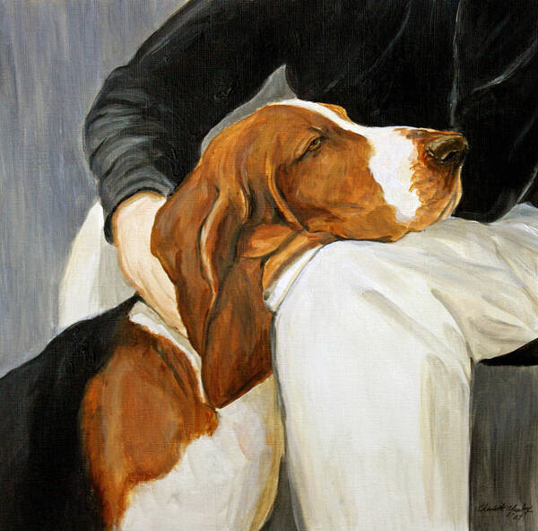 Basset Poster featuring the painting A Friend Indeed by Charlotte Yealey