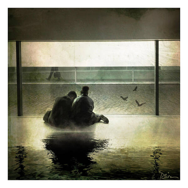 Water Poster featuring the photograph A Private Moment by Peggy Dietz