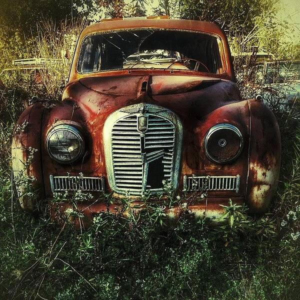 Oldandrusty Poster featuring the photograph #abandoned #oldcar #newyork by Visions Photography by LisaMarie