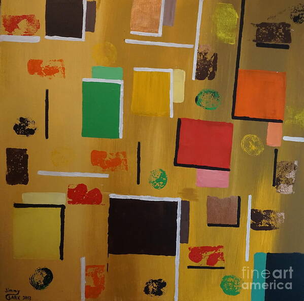Abstract Poster featuring the painting Abstract I by Jimmy Clark