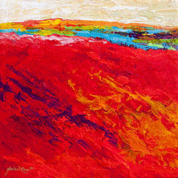 Abstract Poster featuring the painting Abstract Landscape 4 by Marion Rose