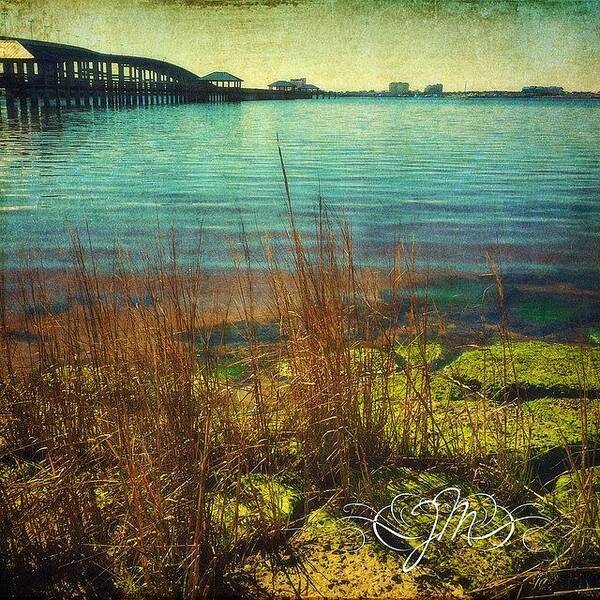 Distressedfx Poster featuring the photograph Afternoon On The Coast #mississippi by Joan McCool