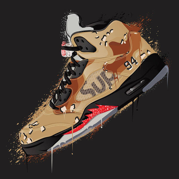 Official Images Of Camo Supreme Jordans Could Mean A Release Is Coming Soon  