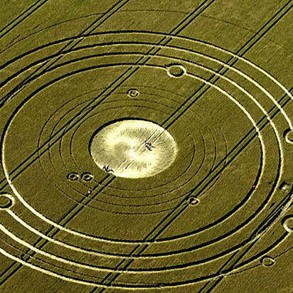 Crop Circle Poster featuring the digital art Alien Message 3 by Dimaria Cynthia