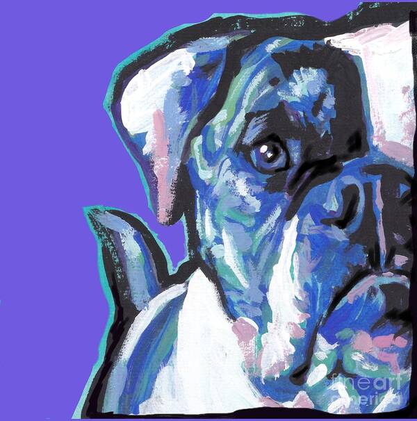 American Bulldog Poster featuring the painting Am an American Sweet Bully by Lea