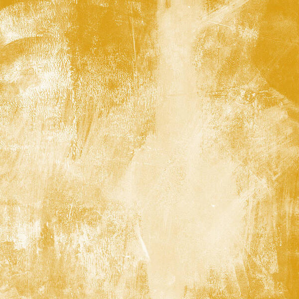 Abstract Poster featuring the painting Amber Waves by Linda Woods