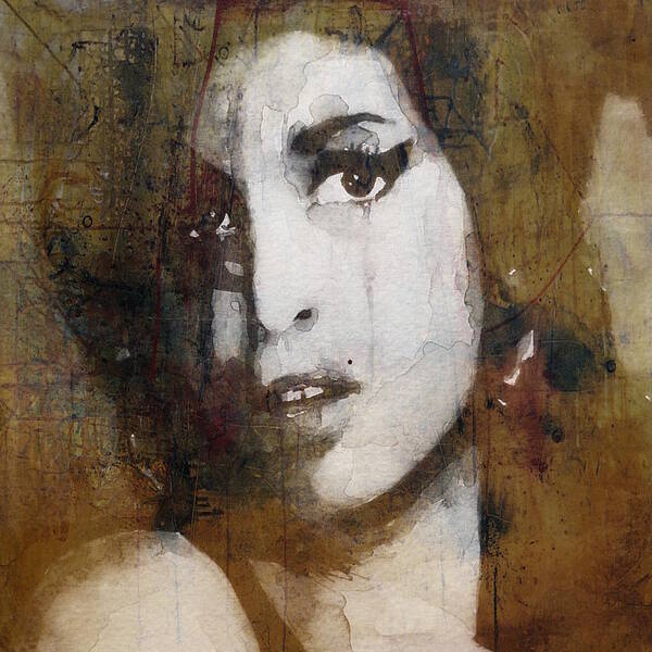 Amy Winehouse Poster featuring the mixed media Amy Winehouse Love Is A Losing Game by Paul Lovering