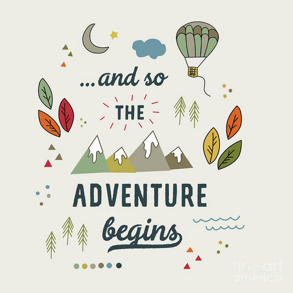 Adventure Poster featuring the photograph And so the Adventure Begins by Kathrin Legg