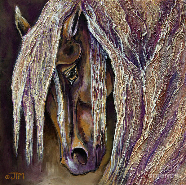 Horse Poster featuring the painting Artistrocrat by Jonelle T McCoy