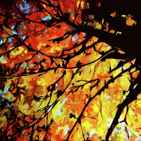 Four Seasons Poster featuring the digital art Autumn Colours by Neil Finnemore