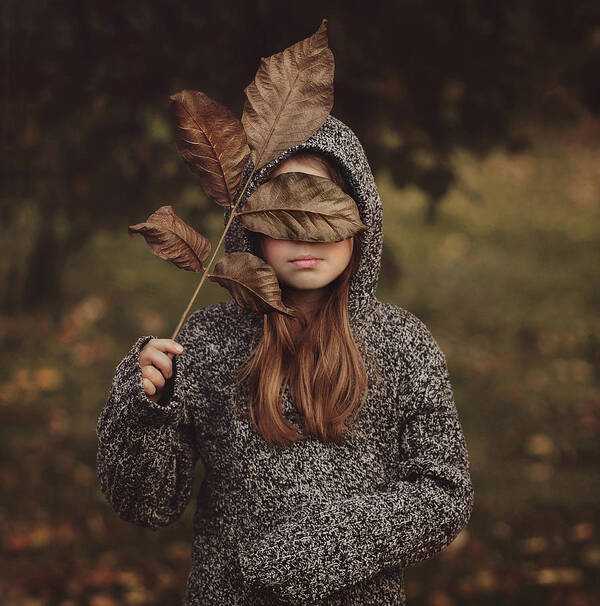 Leaf Poster featuring the photograph Autumn Masquerade by Monique