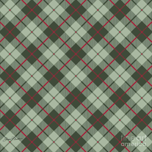 Plaid Poster featuring the digital art Bear Crossing Plaid by Jean Plout