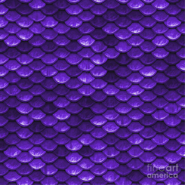 Beautiful purple mermaid fish Scales Poster by Tina Lavoie - Pixels Merch