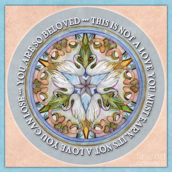 Mandala Poster featuring the painting Beloved Mandala Prayer by Jo Thomas Blaine