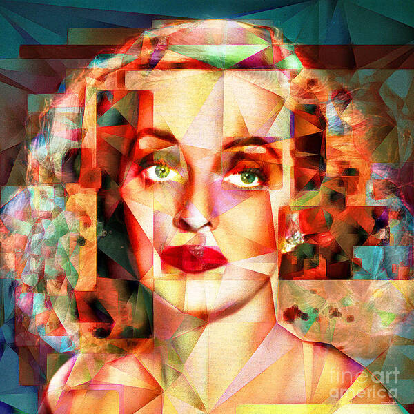 Wingsdomain Poster featuring the photograph Bette Davis What Ever Happened To Baby Jane 20170418 square by Wingsdomain Art and Photography