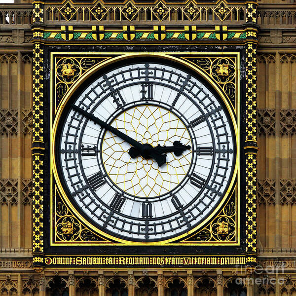 Big Ben Poster featuring the photograph Big Ben Square Portrait by James Brunker