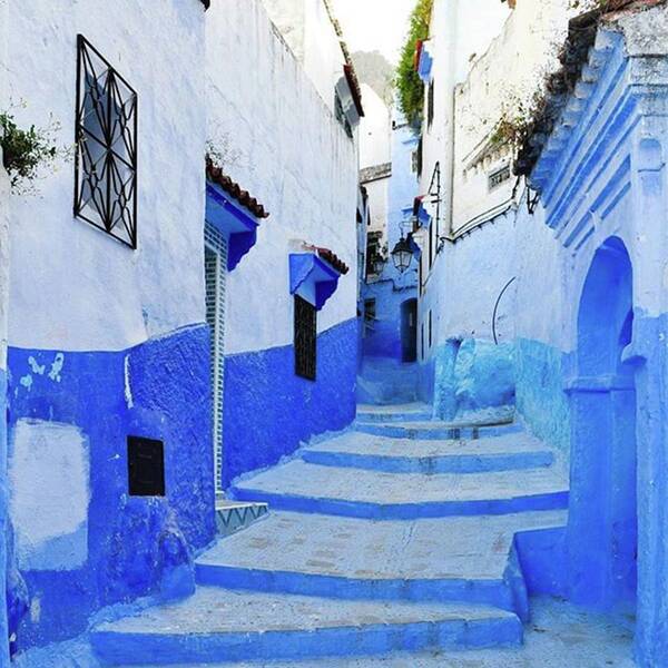 Findtravel Poster featuring the photograph Blue Town(morocco) #mytravelgram by Seiji Hori