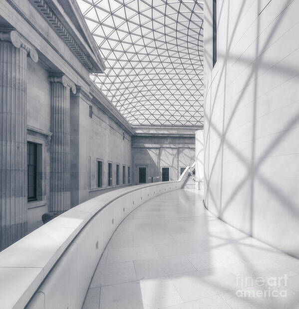 British Museum Poster featuring the photograph British Museum Great Court, No1 by Philip Preston