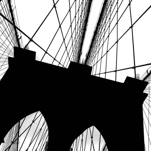 Brooklyn Bridge Poster featuring the photograph Brooklyn Bridge Architectural View by Az Jackson