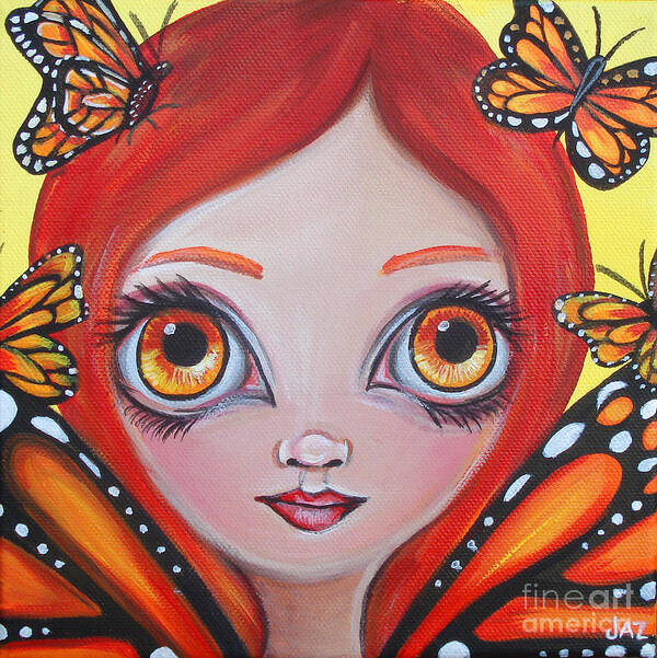 Butterflies Poster featuring the painting Butterfly Fairy by Jaz Higgins