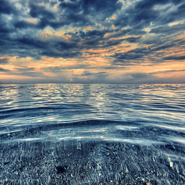 Ocean Poster featuring the photograph Calm by Stelios Kleanthous