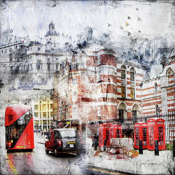 Londonart Poster featuring the digital art Carey Street by Nicky Jameson
