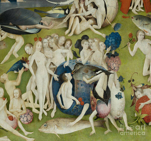 Central Panel The Garden Of Earthly Delights Detail Poster By