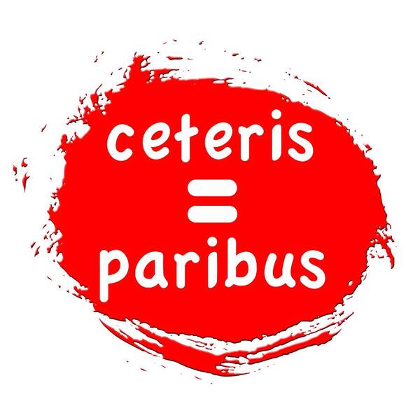 ceteris Paribus Abstract word Art women's Fashion men's Fashion Fashion  Symbol Art Poster featuring the photograph Ceteris Paribus by Bill Owen