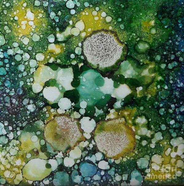 Alcohol Poster featuring the painting Champagne Bubbles2 by Terri Mills