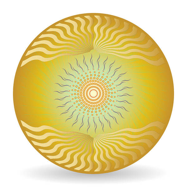 Mandala Poster featuring the digital art Circularity No 1623 by Alan Bennington