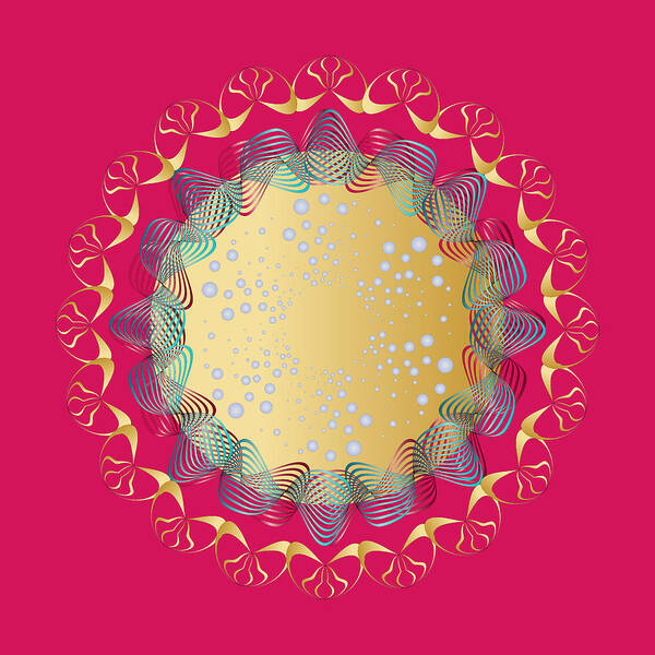 Mandala Poster featuring the digital art Circularity No 1665 by Alan Bennington