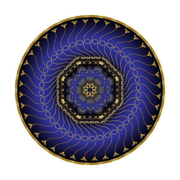 Mandala Poster featuring the digital art Circularium No 2714 by Alan Bennington