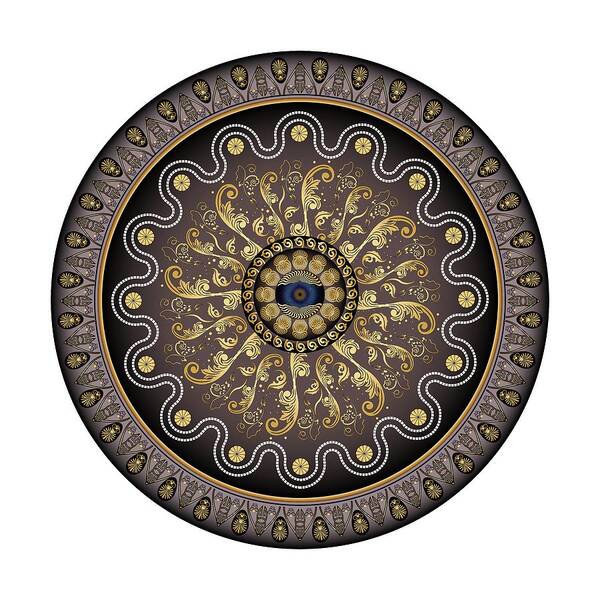 Mandala Poster featuring the digital art Circularium No. 2729 by Alan Bennington