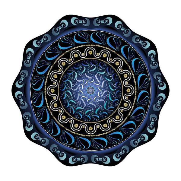 Mandala Poster featuring the digital art Circularium No. 2720 by Alan Bennington