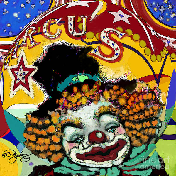 Circus Poster featuring the digital art Circus by Carol Jacobs