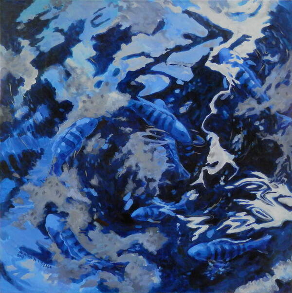 Blue Poster featuring the painting Cobalt #2 by Martha Tisdale