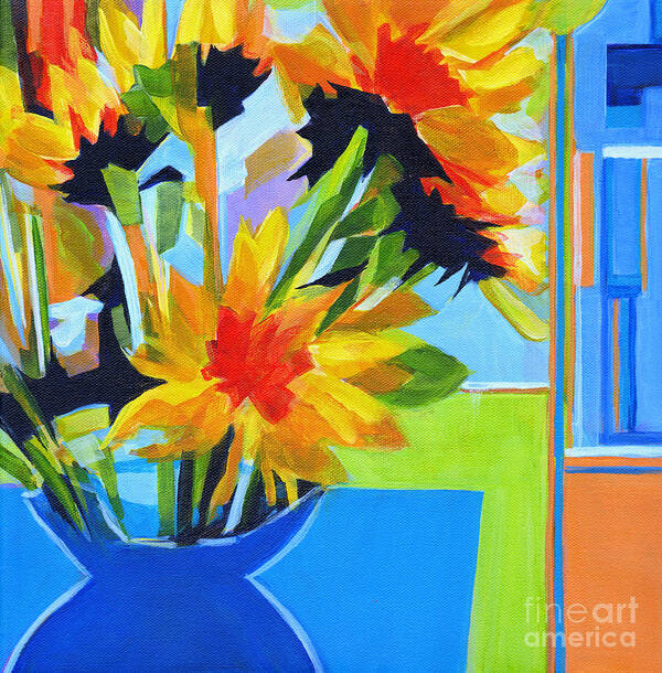 Contemporary Painting Poster featuring the painting Colors Always On My Mind by Tanya Filichkin