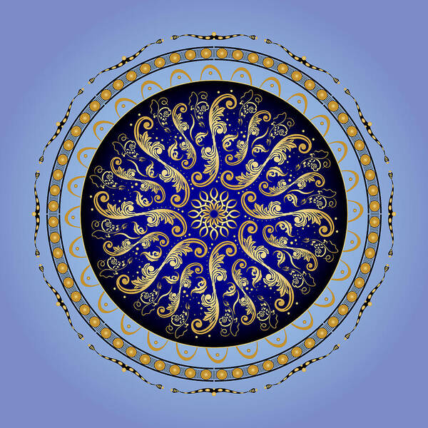 Mandala Poster featuring the digital art Complexical No. 1729 by Alan Bennington