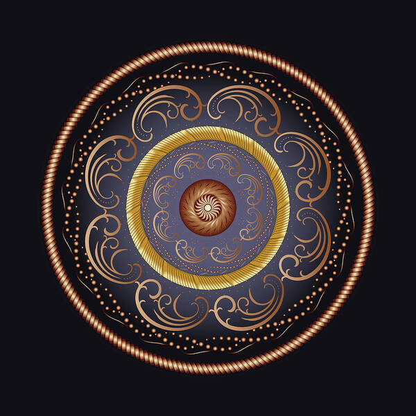 Mandala Poster featuring the digital art Complexical No 2237 by Alan Bennington