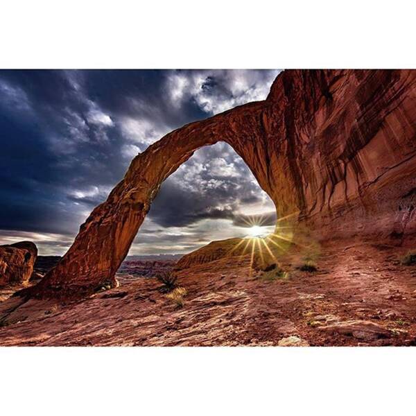 Beautiful Poster featuring the photograph Corona Arch At Sunset 
#amazing #sun by Michael Ash