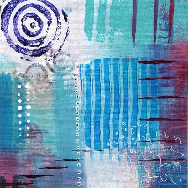 Abstractart Poster featuring the painting Daily Abstract Four by Suzzanna Frank