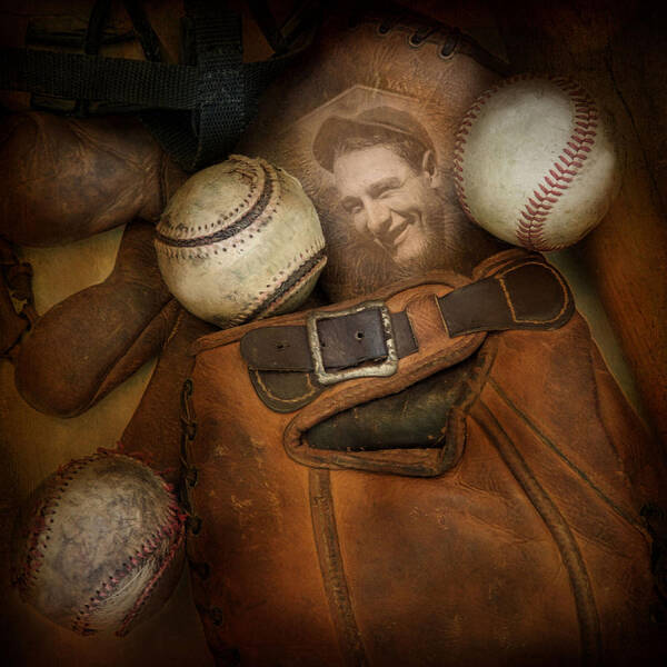 Baseball Poster featuring the photograph Days Gone By by Robin-Lee Vieira